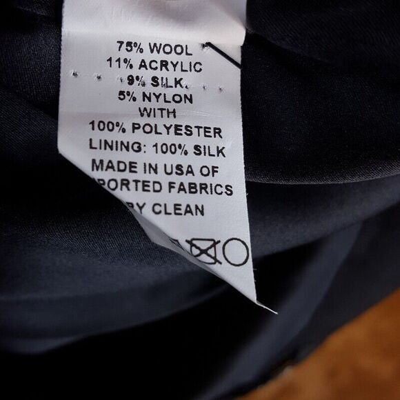 MARC JACOBS Womens Pants Size 2 Black Paisley Satin Tapered Crop Embroidered - Picture 9 of 10